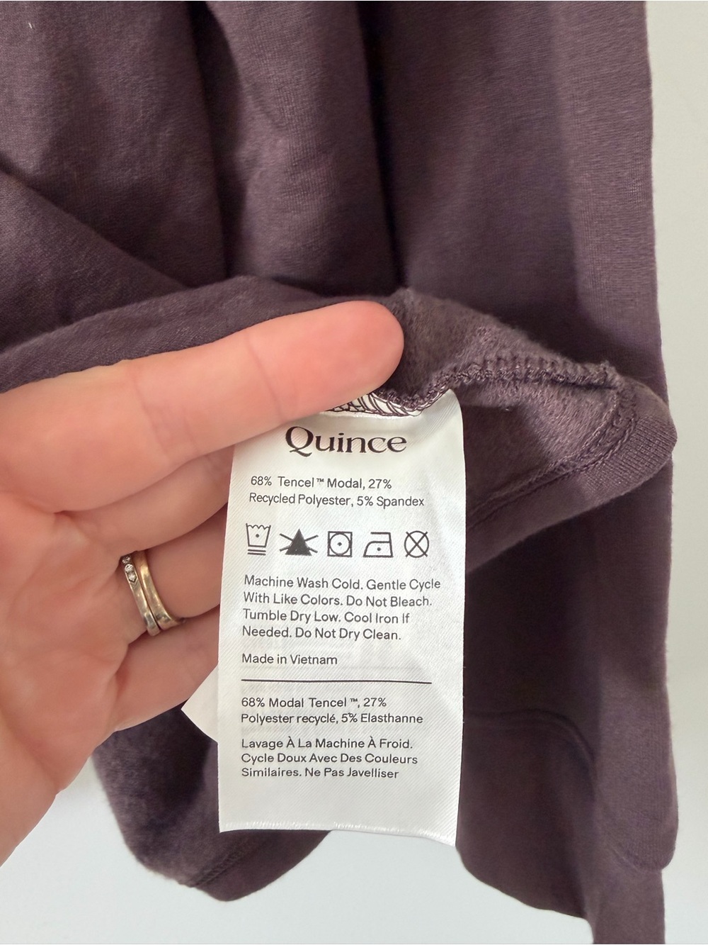 Quince Super Soft Fleece Mock Neck Pullover Casual Sweater Dried Fig XL - Picture 4 of 8